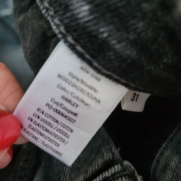 31 RAG & BONE CASEY HIGH RISE ANKLE FLARE HARLEY RAW EDGE HEM GRAY JEANS - Picture 8 of 10